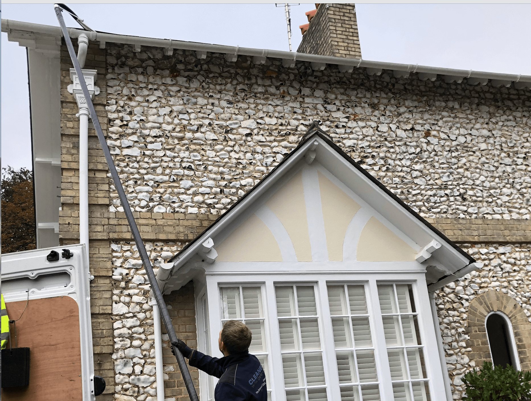 Professional gutter cleaning tools and equipment used by The Roof Moss Cleaners in Letchworth Garden City